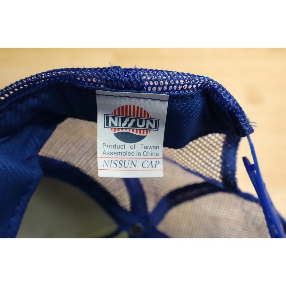 LA Dodgers Hearts Nissun Hat Cap Strap Back Adult‎ Blue MLB Polyester Trucker